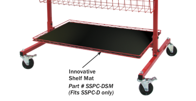 Innovative Shelf Mat for Parts Cart D